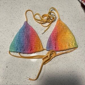 RARE rainbow triangl bikini top
